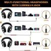 OneOdio Wired Over Ear Headphones Studio Monitor & Mixing DJ Stereo Headsets with 50mm Neodymium Drivers and 1/4 to 3.5mm Jack for AMP Computer Recording Podcast Keyboard Guitar Laptop - Black - Image 2